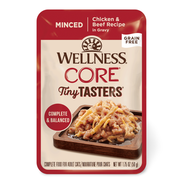 Buy Wellness Core Tiny Tasters Minced Chicken And Beef In Gravy Wet Cat