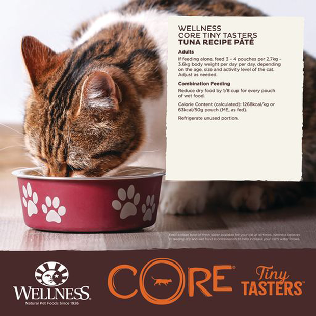 Buy Wellness Core Tiny Tasters Tuna Pate Wet Cat Food Online Better