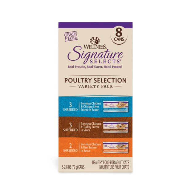Buy Wellness Signature Selects Poultry Variety Pack Wet Cat Food Online