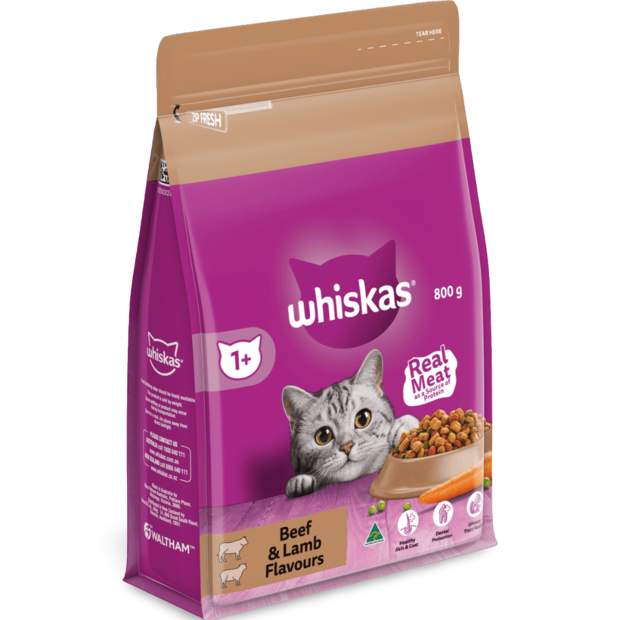 Buy Whiskas 1 Plus Beef And Lamb Dry Cat Food Online Low Prices, Free