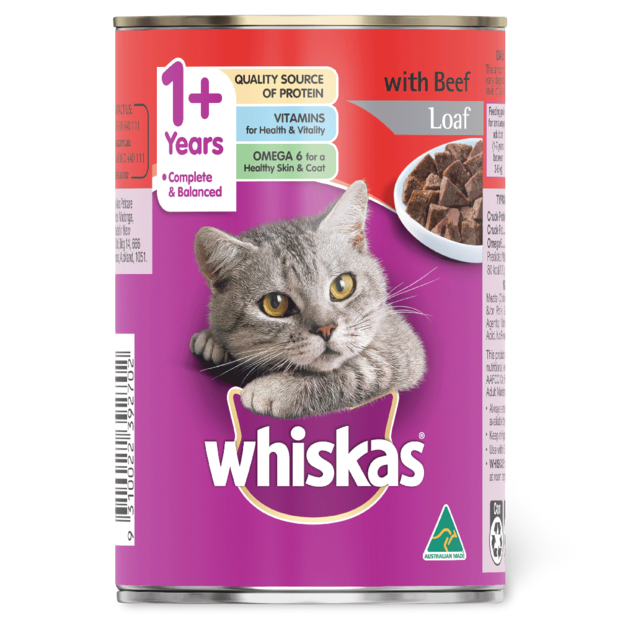 Buy Whiskas 1 Plus Beef Loaf Wet Cat Food Online Better Prices At Pet