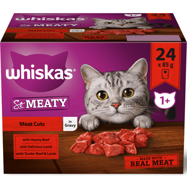Buy Whiskas Wet Cat Food Pouch So Meaty Meat Cuts Online Better