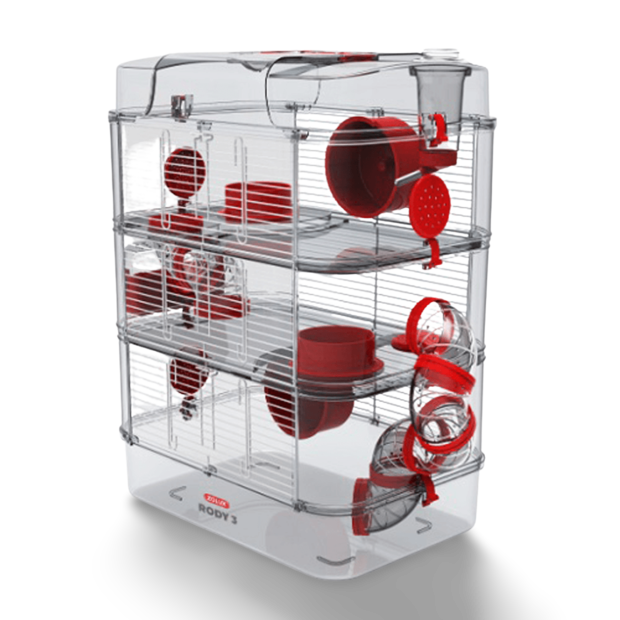Buy Zolux Rody 3 Trio Cage Red Online | Better Prices At Pet Circle