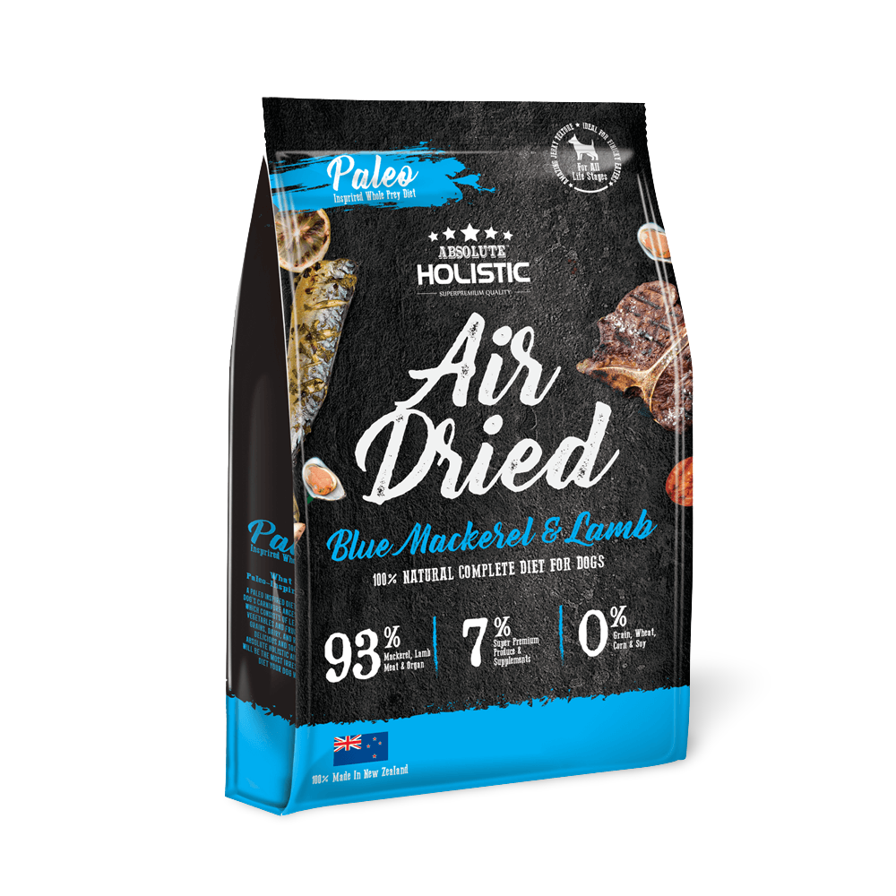 Buy Absolute Holistic Air Dried Dog Food Blue Mackerel And Lamb Online
