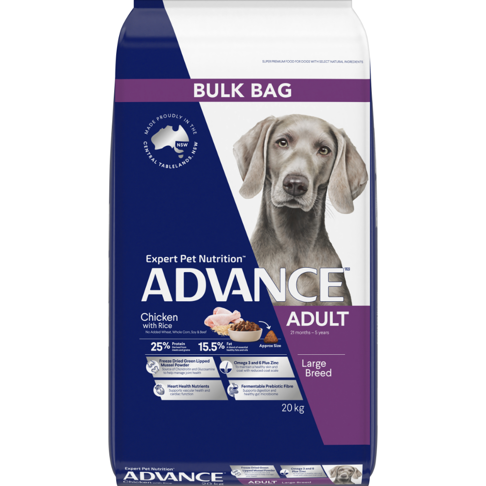 Buy Advance Adult Large Breed Dry Dog Food Chicken Online Low Prices, Free Shipping