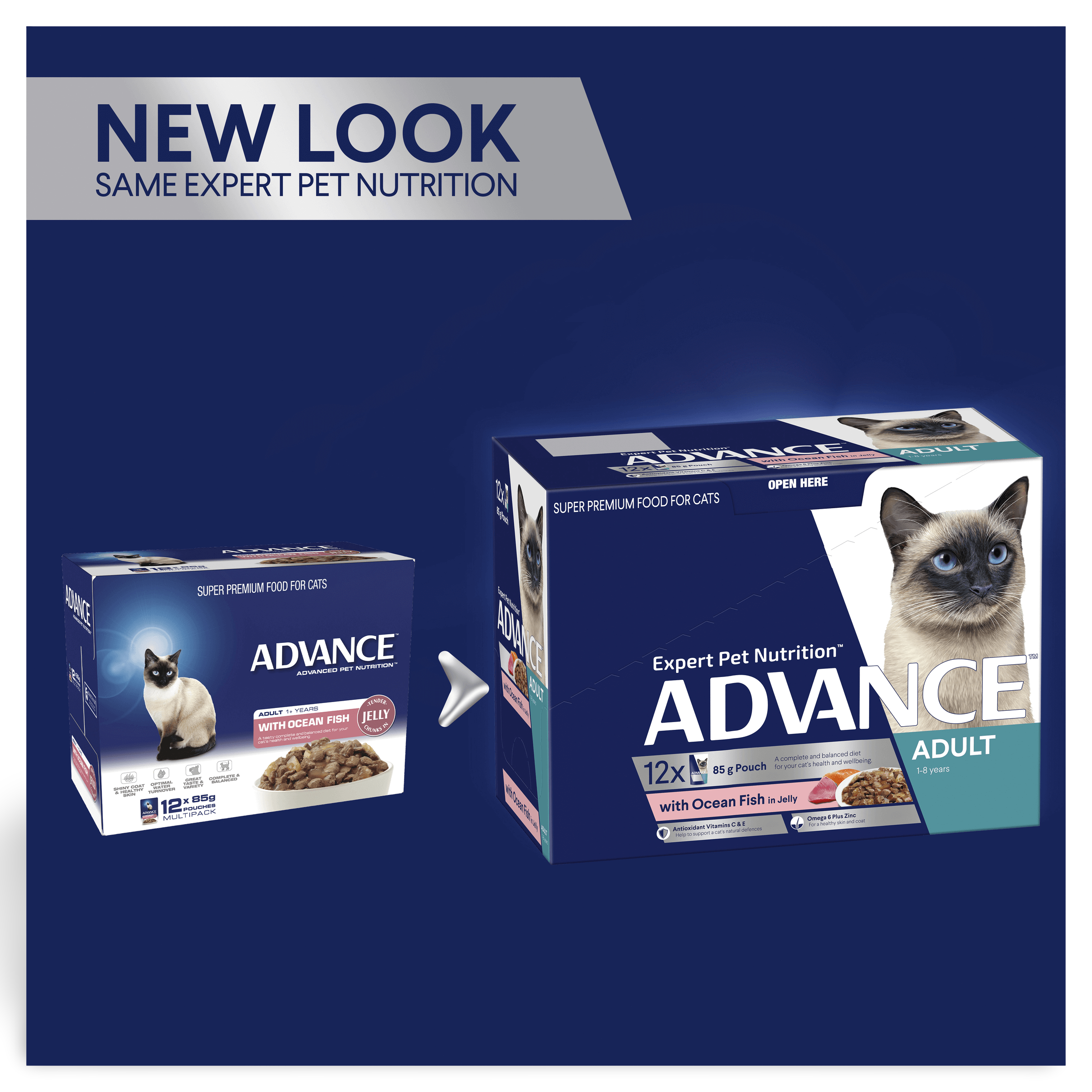 Buy Advance Adult Ocean Fish In Jelly Wet Cat Food Pouches Online Low