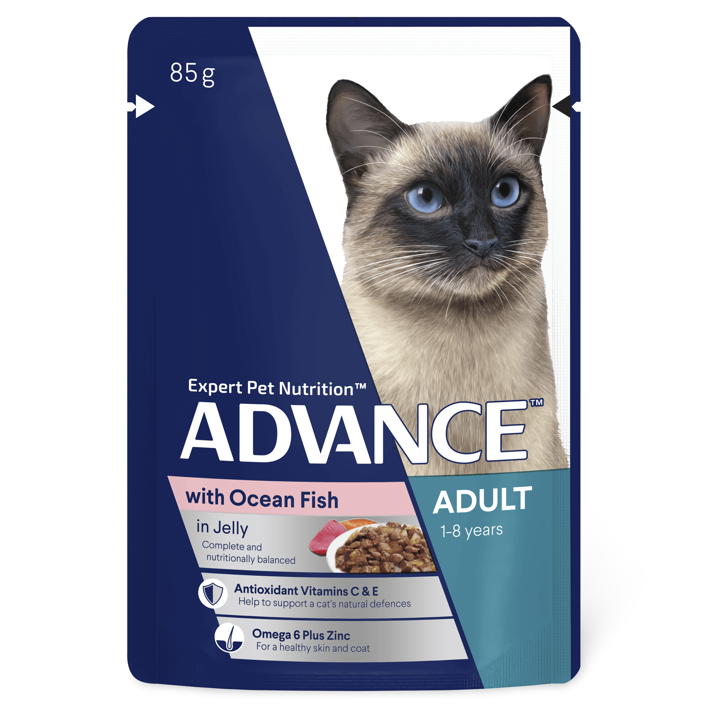 Buy Advance Adult Ocean Fish In Jelly Wet Cat Food Pouches Online Low