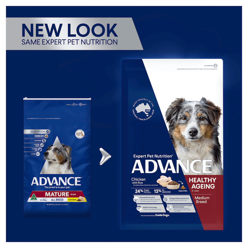 advance mature dog food