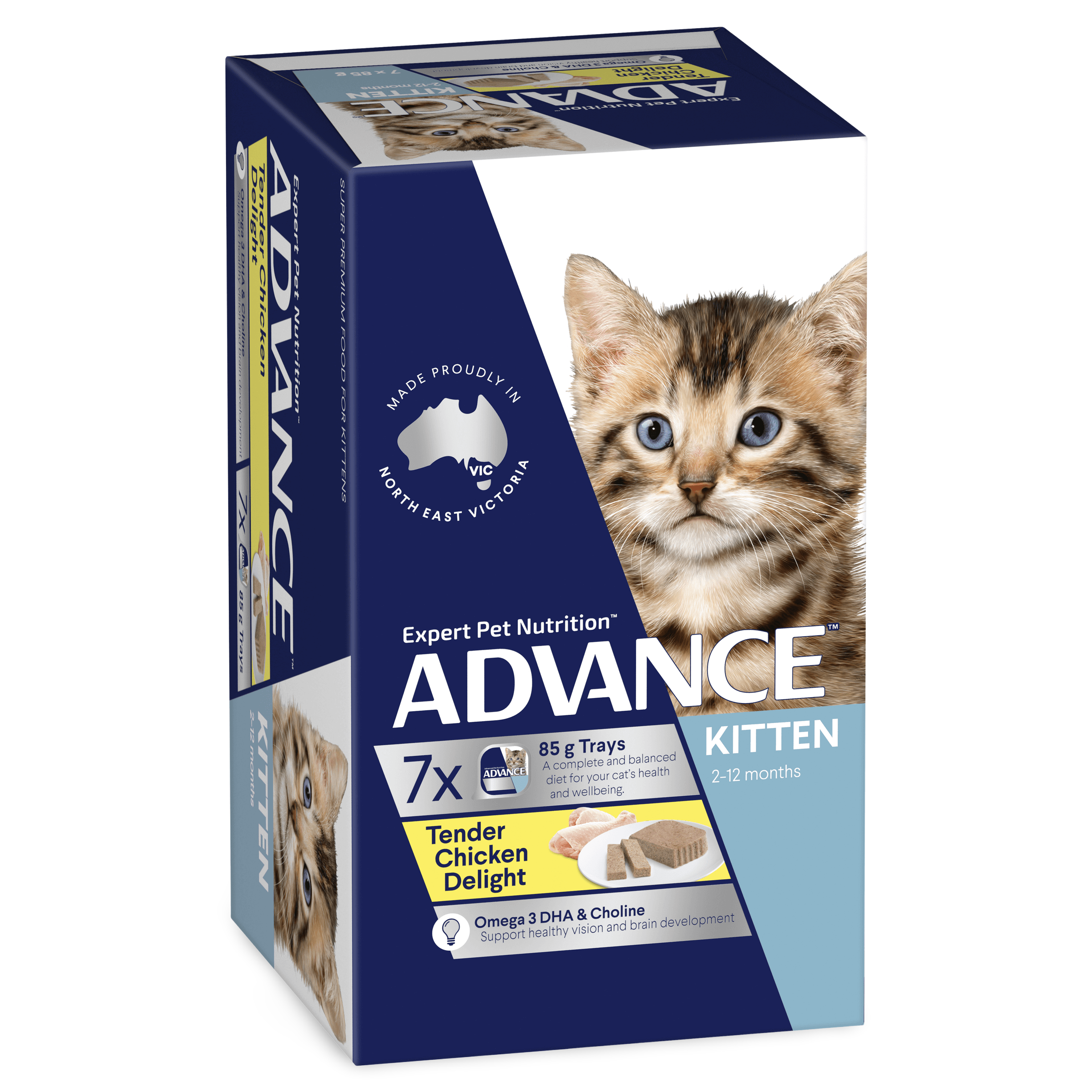 Buy Advance Kitten Tender Chicken Wet Cat Food Trays Online Better