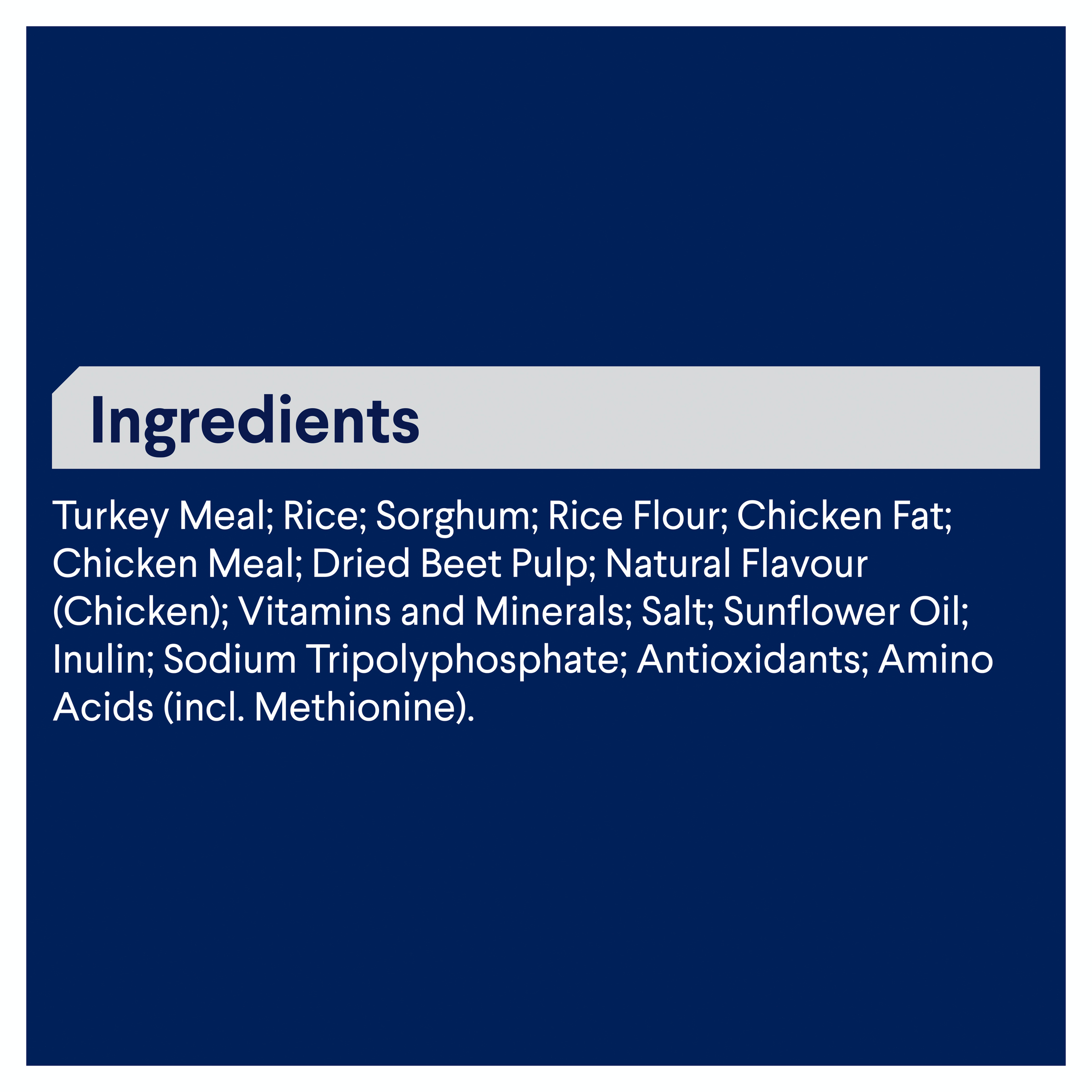 advance dog food ingredients