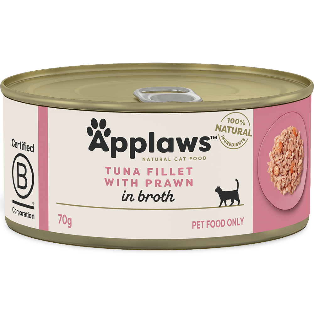 Buy Applaws Wet Cat Food Adult Tuna Prawn Tin Online Low Prices, Free