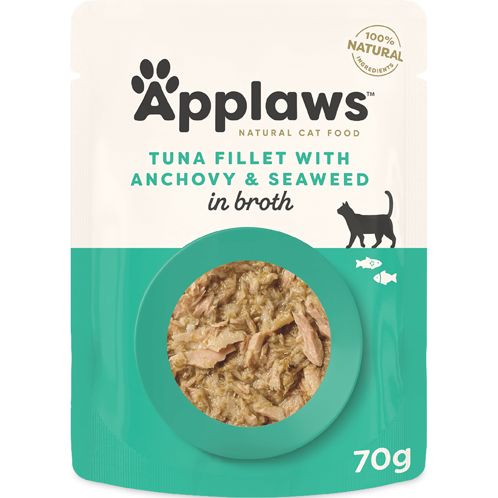 Buy Applaws Wet Cat Food Tuna Anchovy Broth Pouch Online Low Prices, Free Shipping