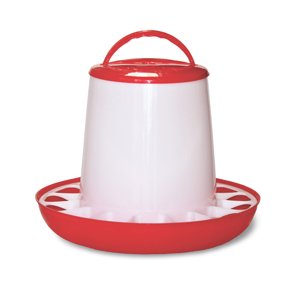Avian Care Chicken Feeder Red White Pet Circle