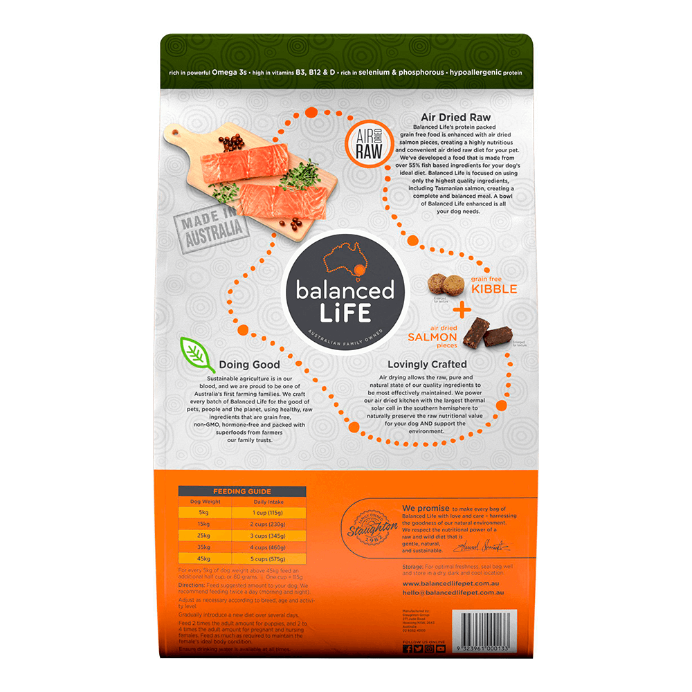 Buy Balanced Life Enhanced Salmon Dry Dog Food Online Better Prices At Pet Circle