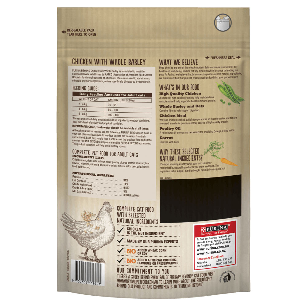Buy Beyond Dry Cat Food Adult Chicken And Whole Barley Online Low