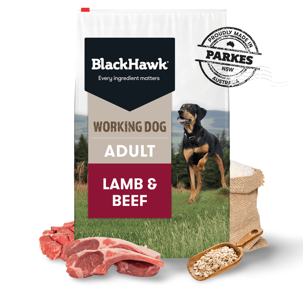 Buy Black Hawk Dry Dog Food Adult Working Dog Lamb And Beef Online