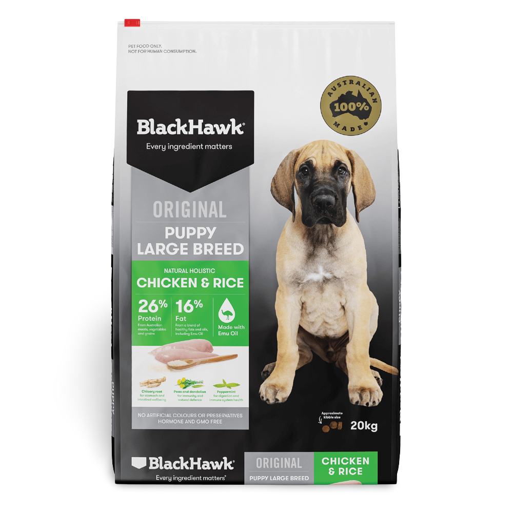 Buy Black Hawk Dry Dog Food Large Breed Puppy Chicken And Rice Online