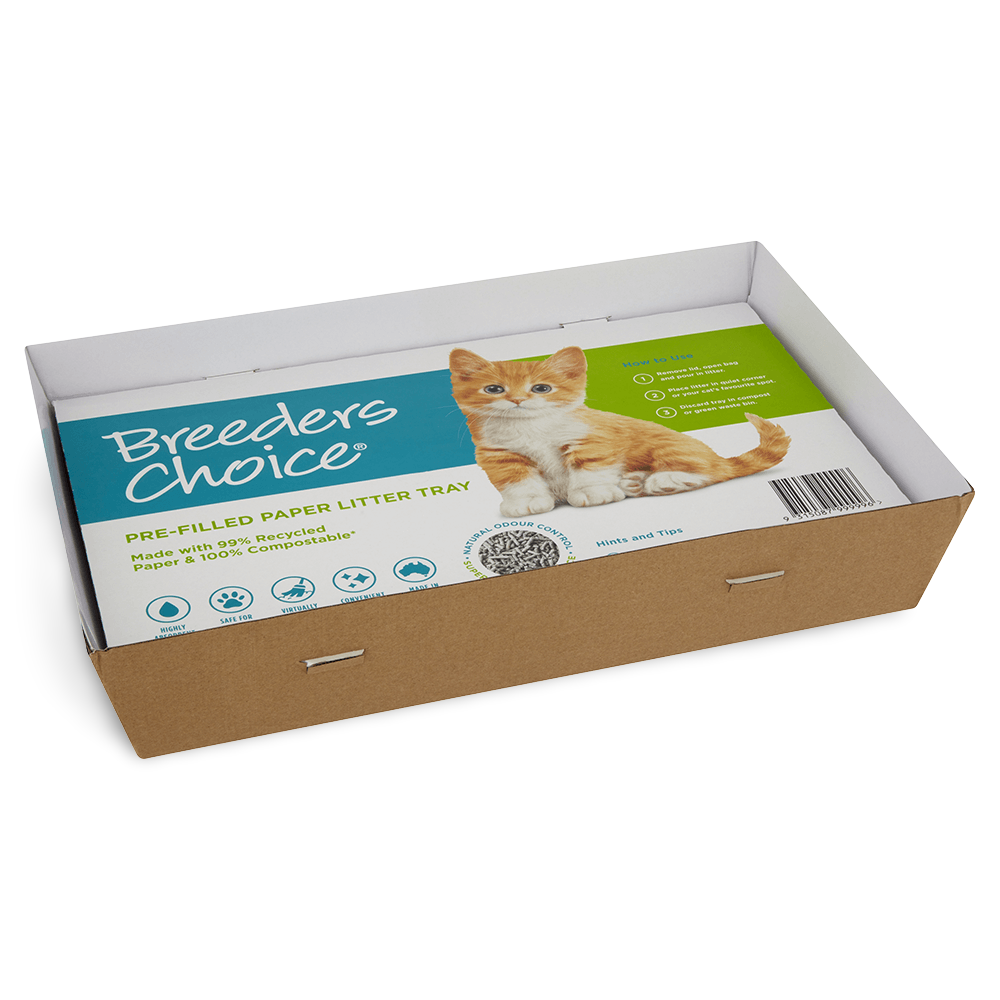 Buy Breeders Choice Pre Filled Disposable Litter Tray Online Low