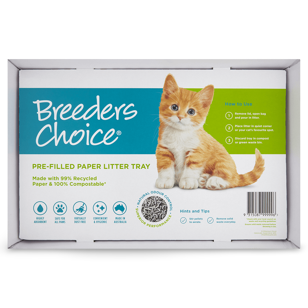 Buy Breeders Choice Pre Filled Disposable Litter Tray Online Low