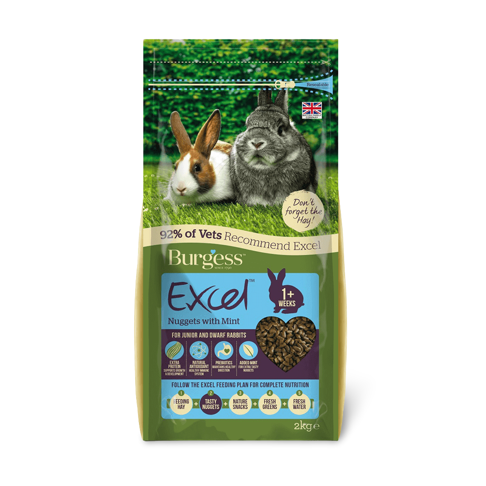 Buy Burgess Excel Rabbit Nuggets Mint Junior Dwarf Rabbits Online
