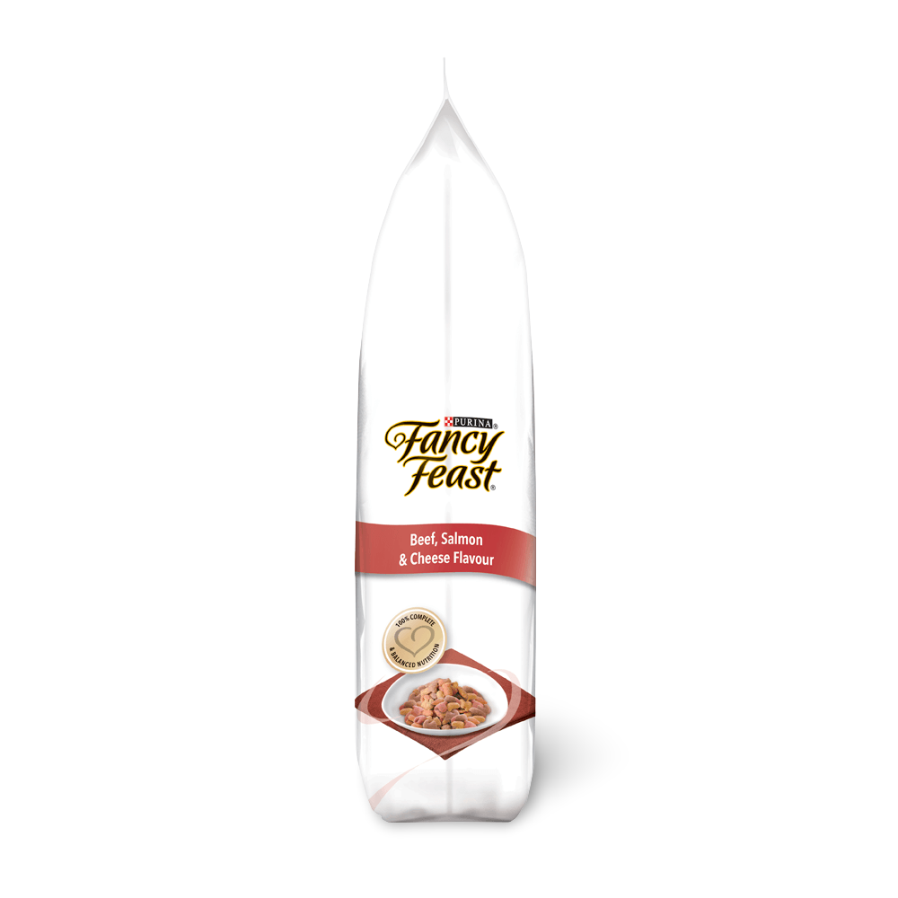 Buy Fancy Feast Dry Cat Food Beef Salmon And Cheese Flavour Online