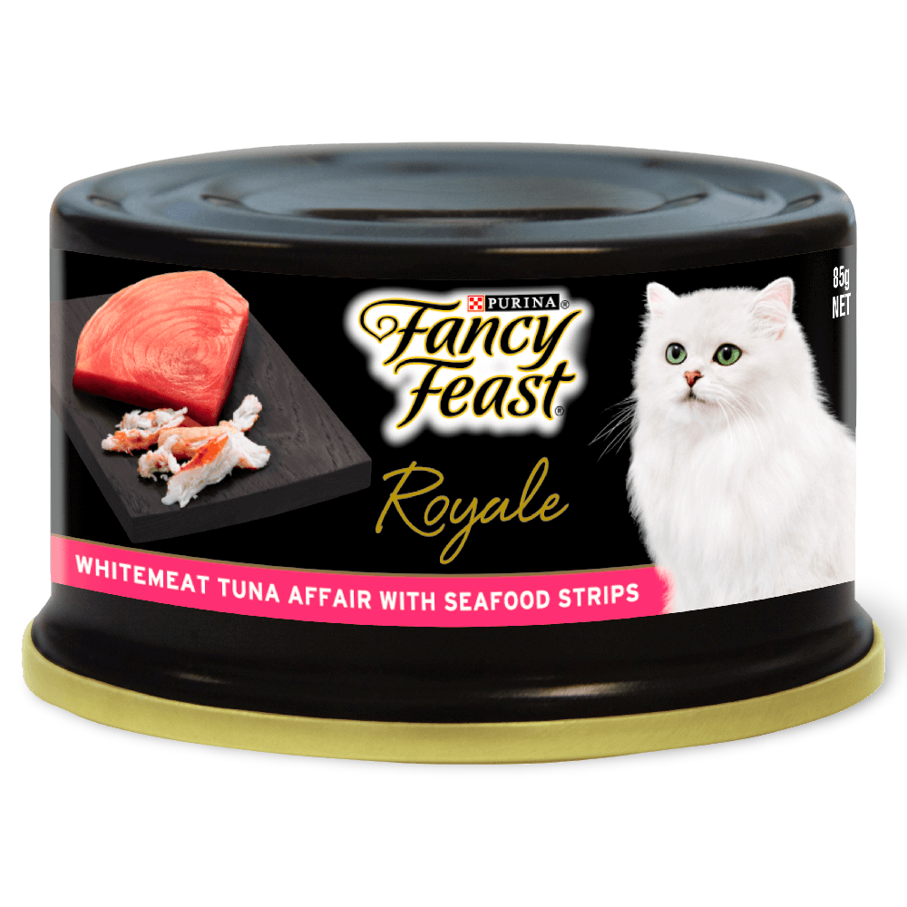 fancy feast cat food seafood