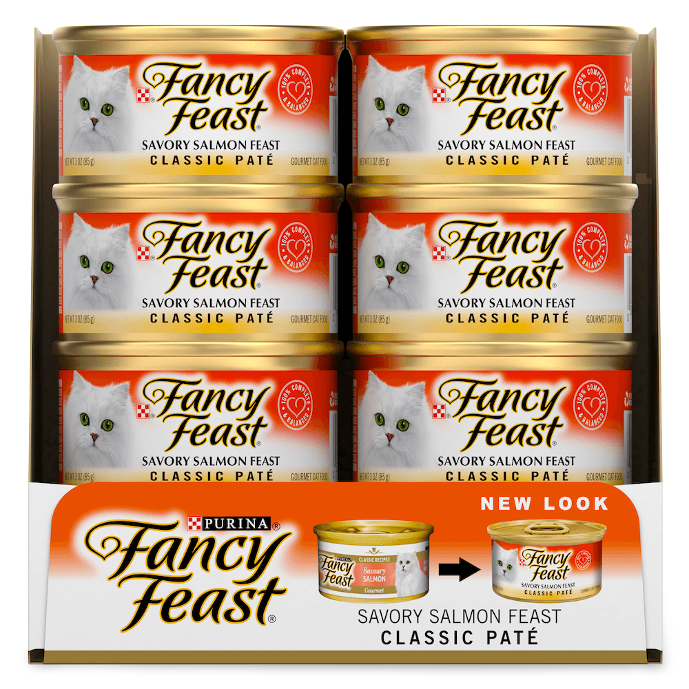 Buy Fancy Feast Savoury Salmon Pate Wet Cat Food Online Better Prices At Pet Circle