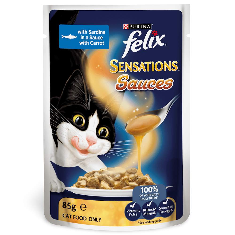 Buy Felix Wet Cat Food Adult Sensations Sauces Fish Selection Pouches