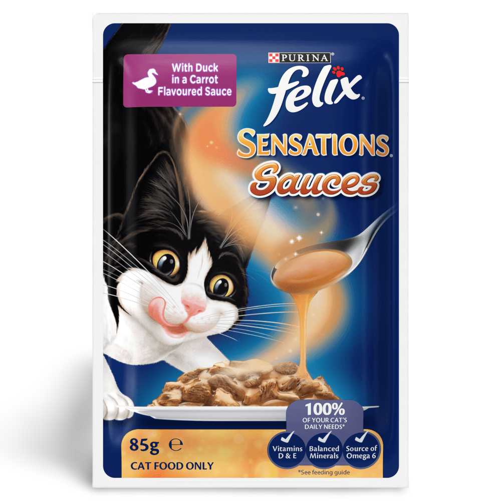 Buy Felix Wet Cat Food Adult Sensations Sauces Meat Selection Pouches