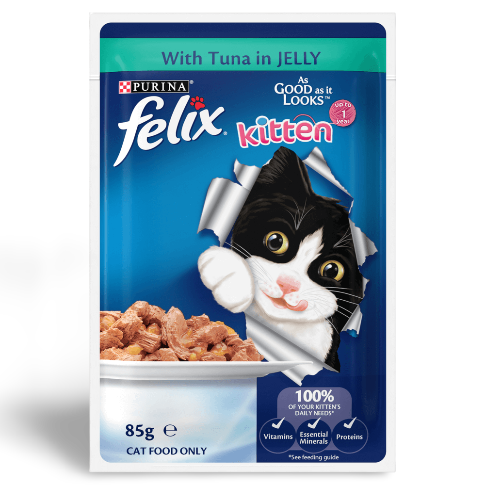 Buy Felix Wet Cat Food Kitten Menus In Jelly Pouches Online Better