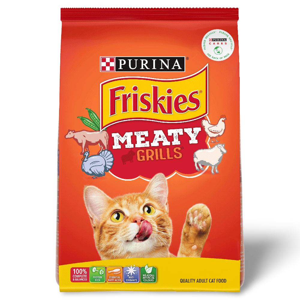 Buy Friskies Dry Cat Food Adult Meaty Grills Online Better Prices At Pet Circle