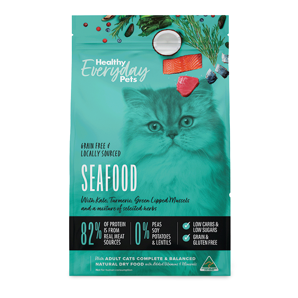 Buy Healthy Everyday Pets Dry Cat Food Adult Seafood Online Better