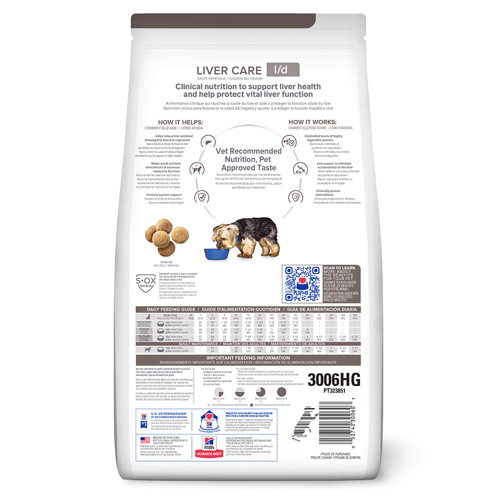 hills prescription liver care dog food