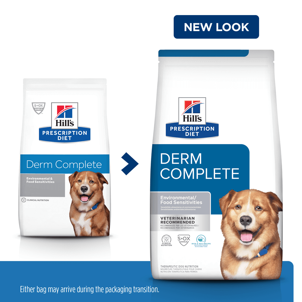 Buy Hills Prescription Diet Derm Complete Adult Dry Dog Food Online Better Prices At Pet Circle