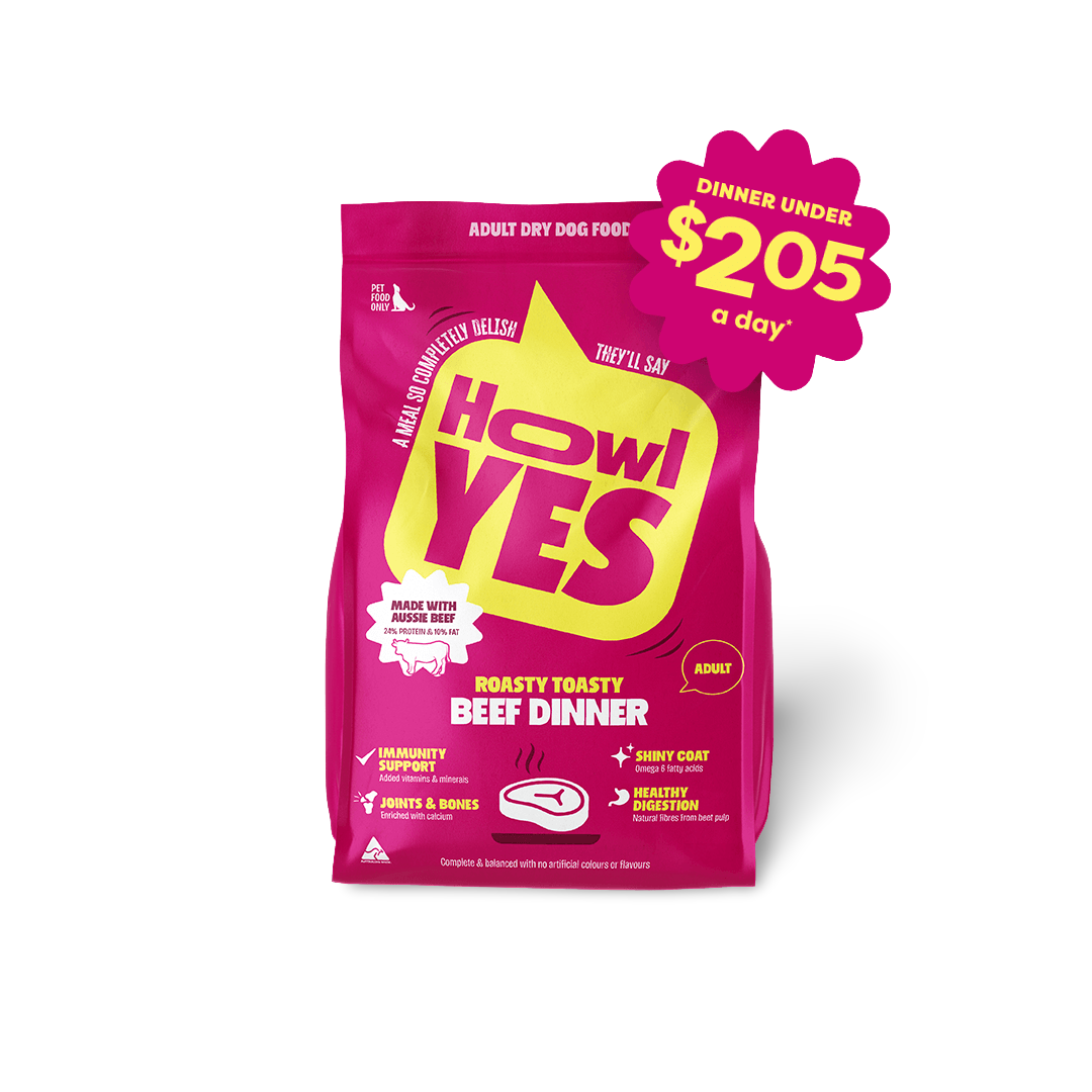 Buy Howl Yes Adult Beef Dry Dog Food Online Better Prices At Pet Circle
