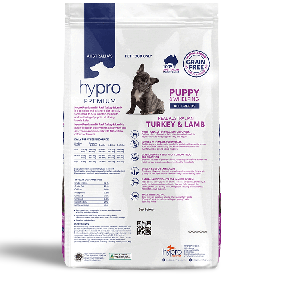 Buy Hypro Premium Dry Dog Food Puppy Turkey And Lamb Grain Free Online