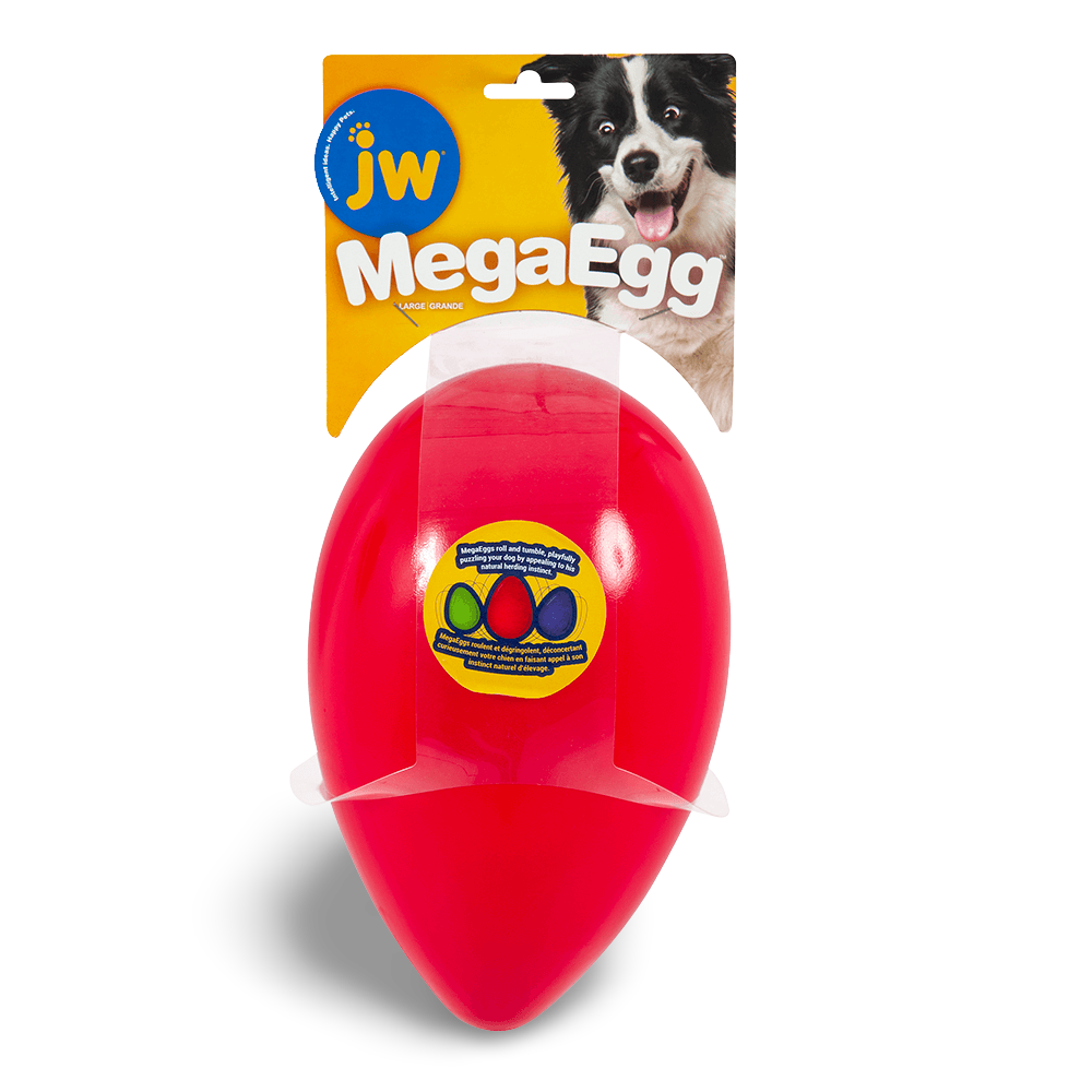 Buy Jw Pet Mega Eggs Red Dog Toy Online Low Prices, Free Shipping