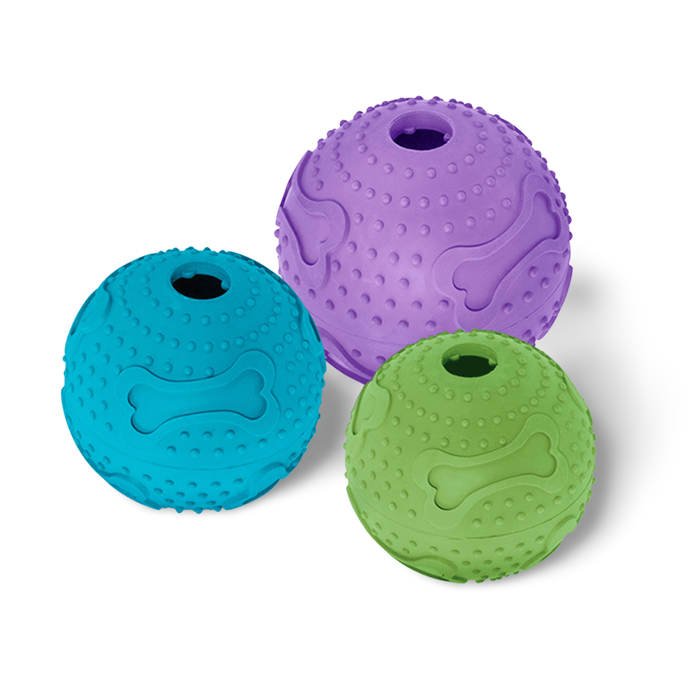 dog rubber treat ball