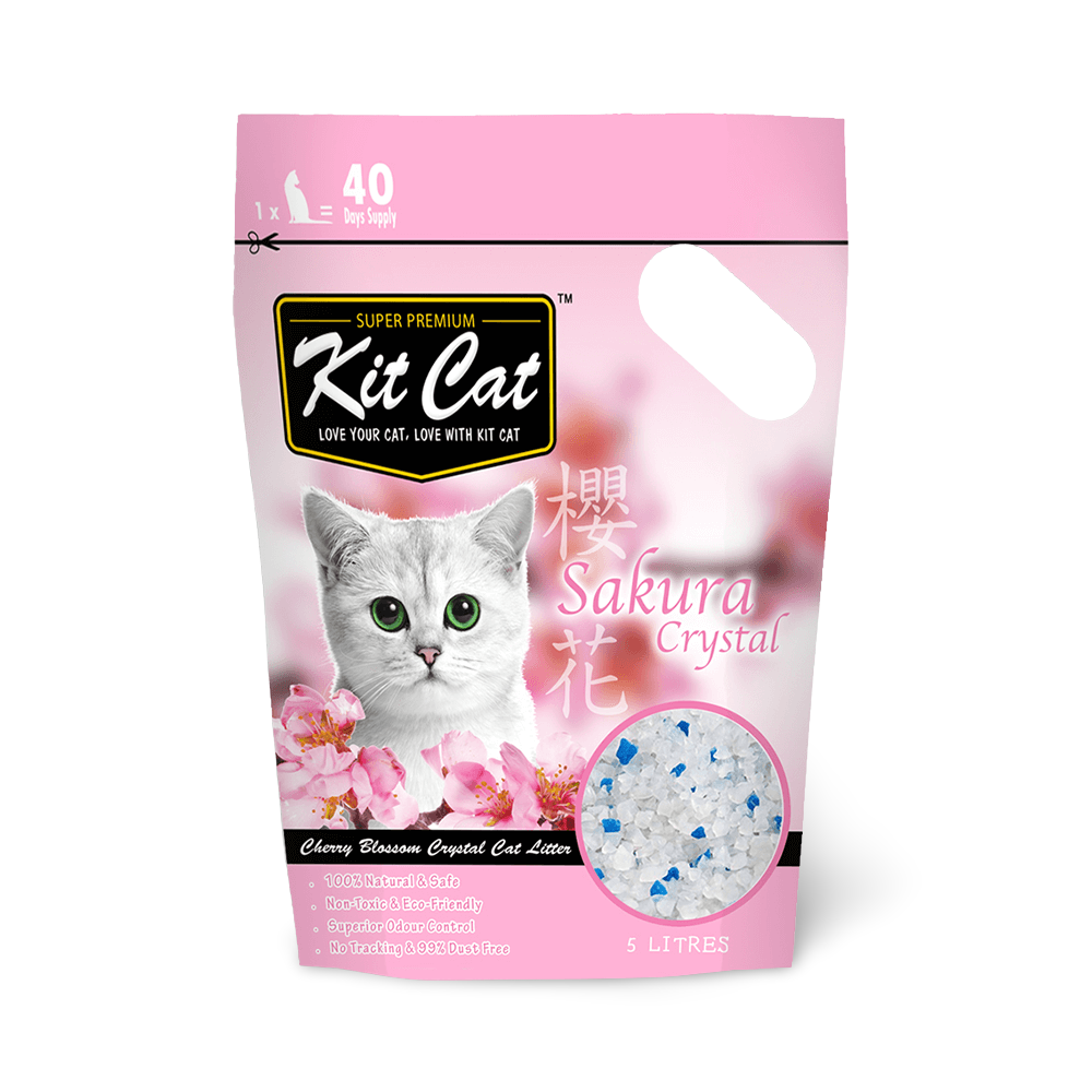 Buy Kit Cat Litter Crystals Sakura Online Low Prices, Free Shipping