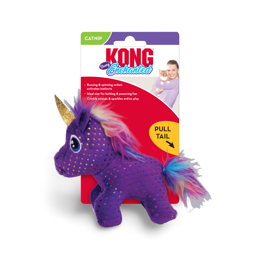 Buy Kong Enchanted Buzzy Unicorn Cat Toy Online Low Prices, Free Shipping