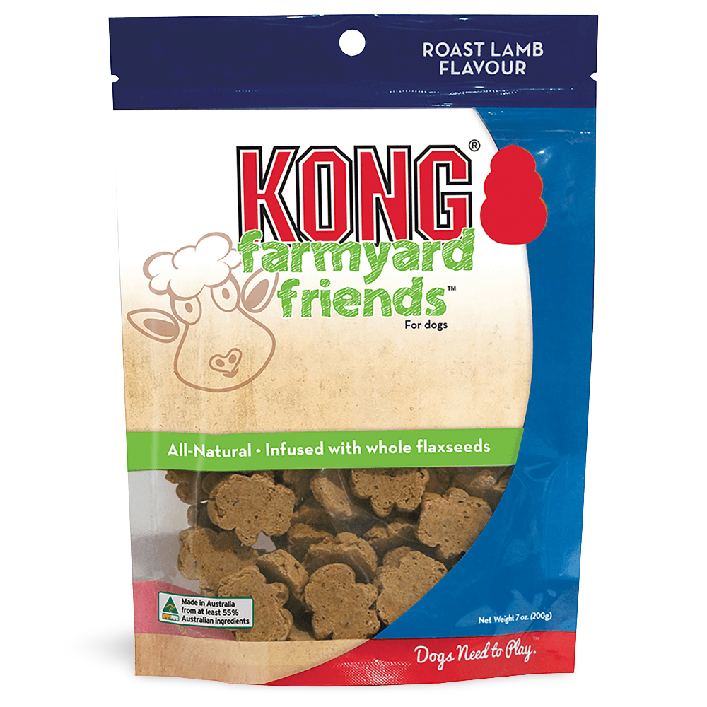Buy Kong Farmyard Friends Lamb Biscuit Treat Online Better Prices At Pet Circle