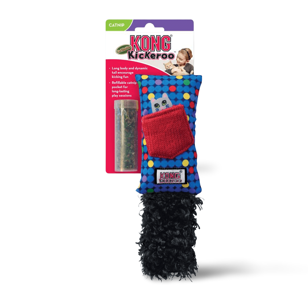 kong kickeroo cuddler cat toy
