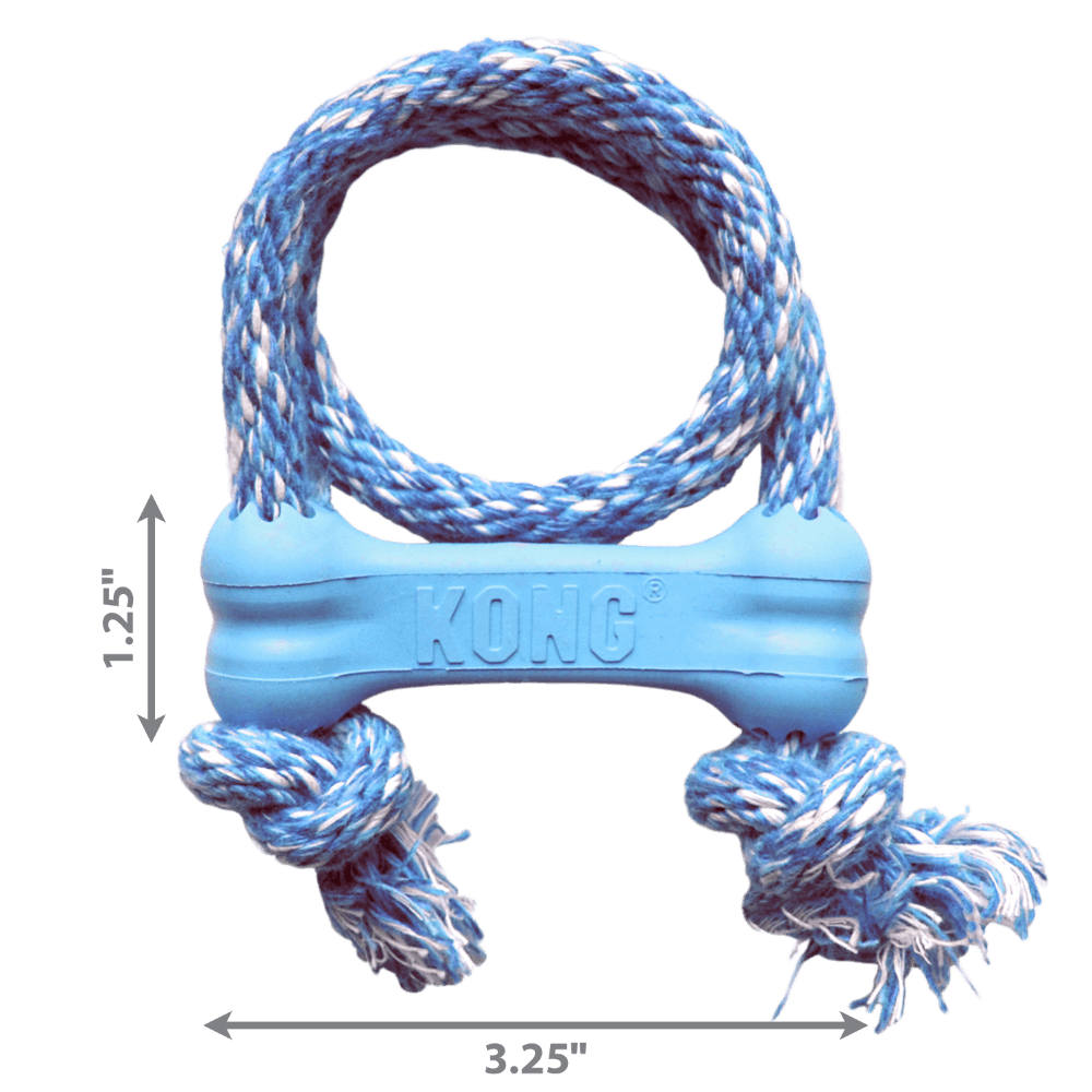 Buy Kong Puppy Goodie Bone With Rope Online Better Prices At Pet Circle