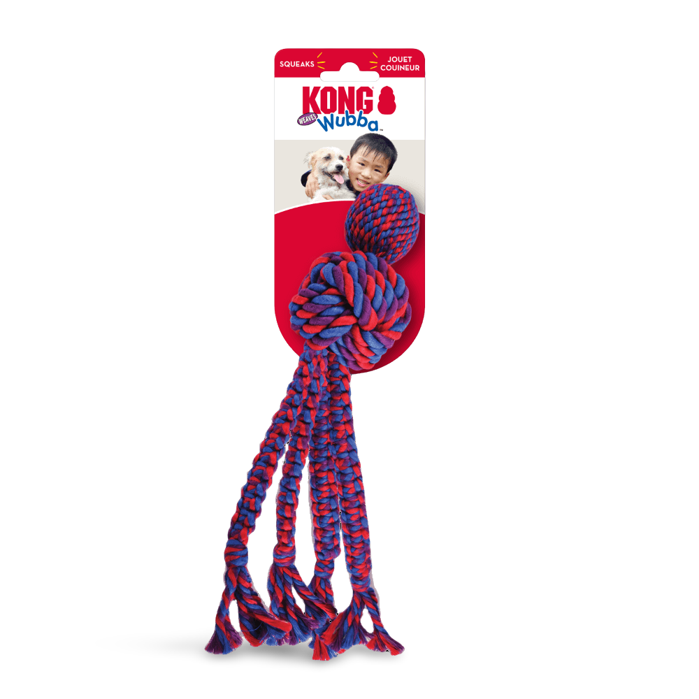 Buy Kong Wubba Weaves With Rope Dog Toy Online Better Prices At Pet