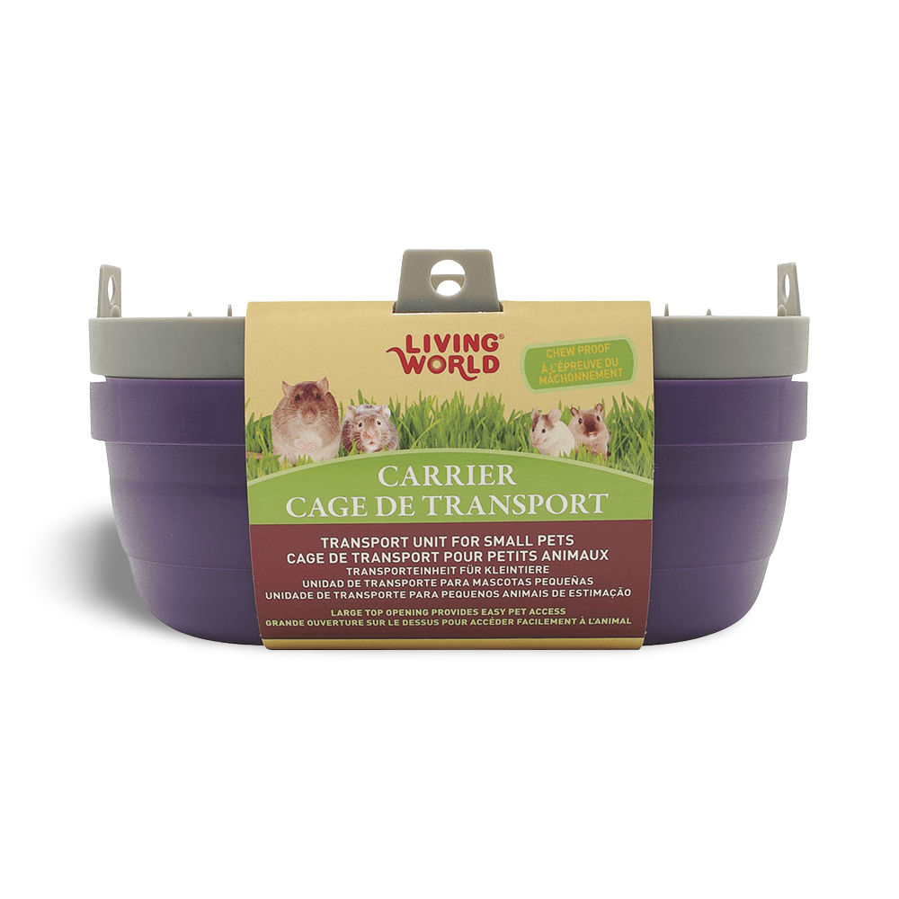 Buy Living World Small Animal Carrier Small Purple Grey Online Low