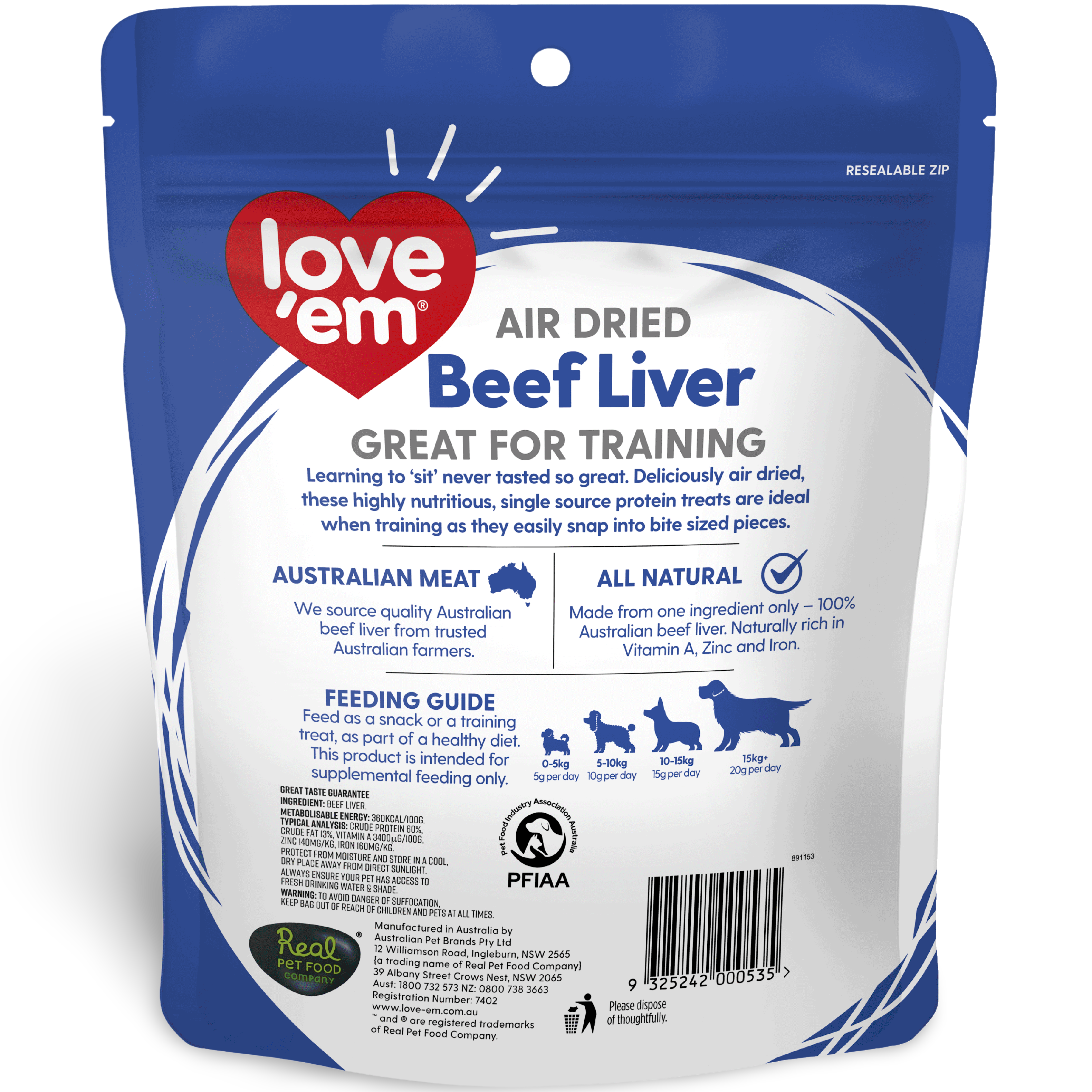 Buy Love Em Air Dried Beef Liver Online Low Prices, Free Shipping