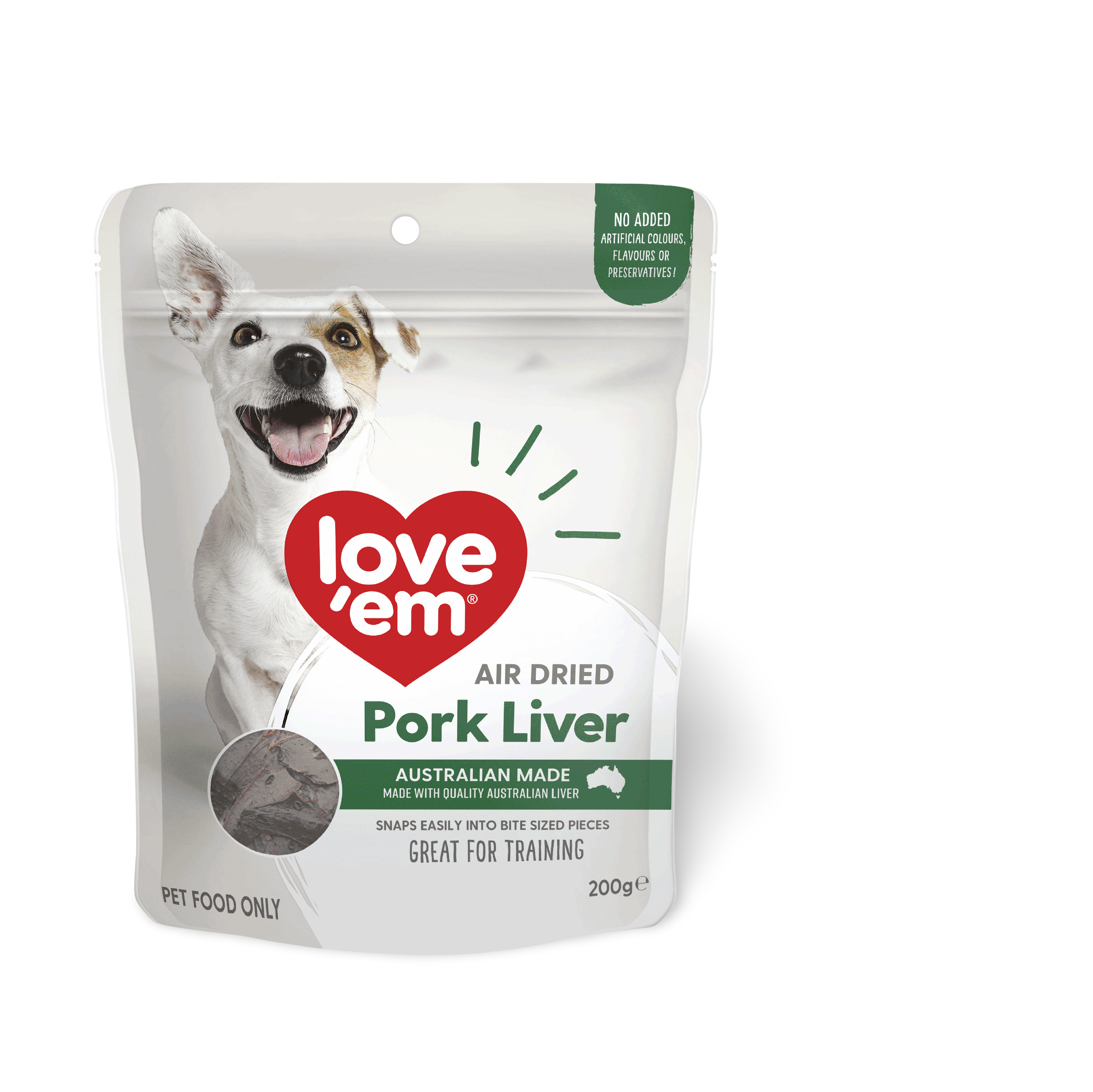 Buy Love Em Air Dried Pork Liver Online Better Prices At Pet Circle