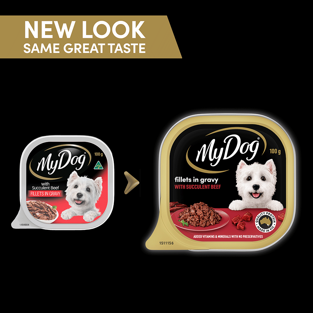 Buy My Dog Wet Dog Food Beef Fillets Gravy Online Low Prices, Free Shipping