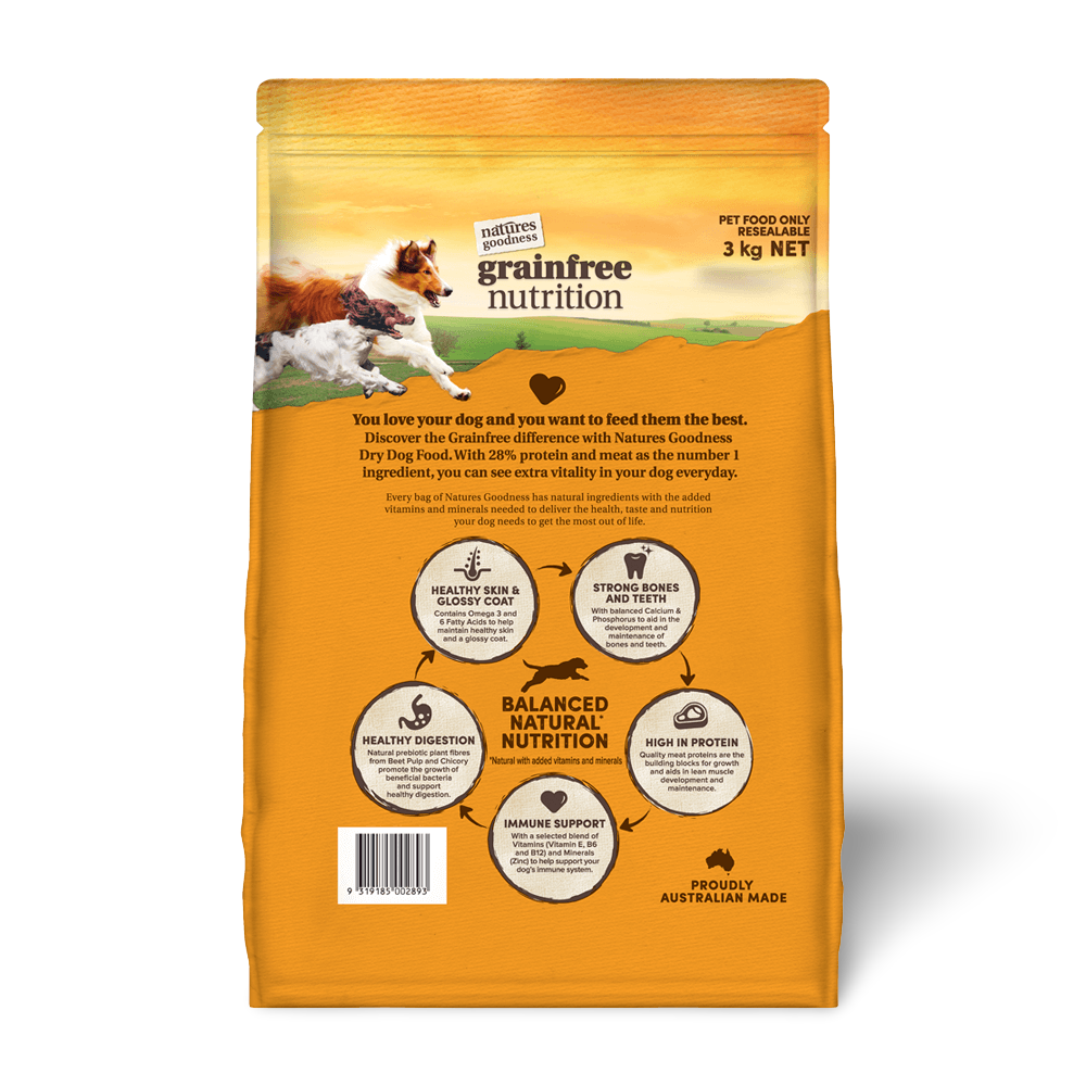 Buy Natures Goodness Dry Dog Food Adult Chicken Lamb And Veg Online Better Prices At Pet Circle