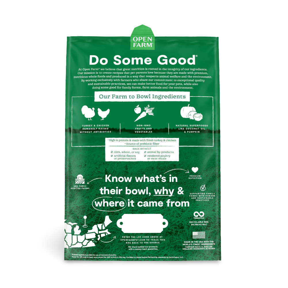 Buy Open Farm Grain Free Homestead Turkey And Chicken Dry Dog Food
